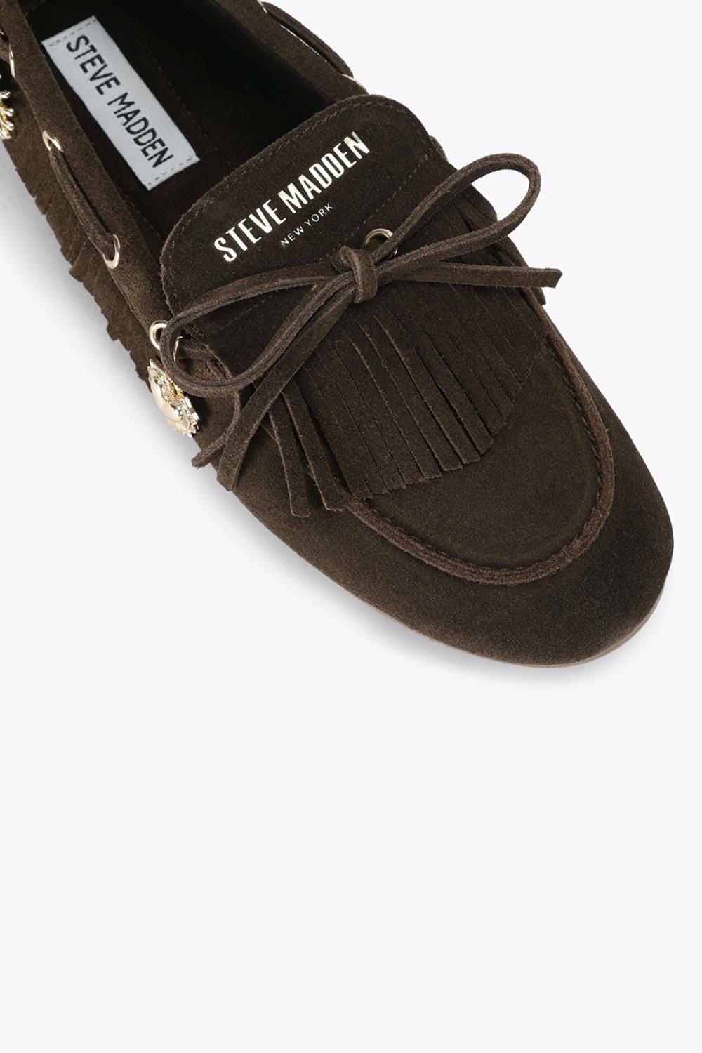 Steve Madden STEVE MADDEN Women's 'Rascals Dark Brown Suede' Suede Flats - 4