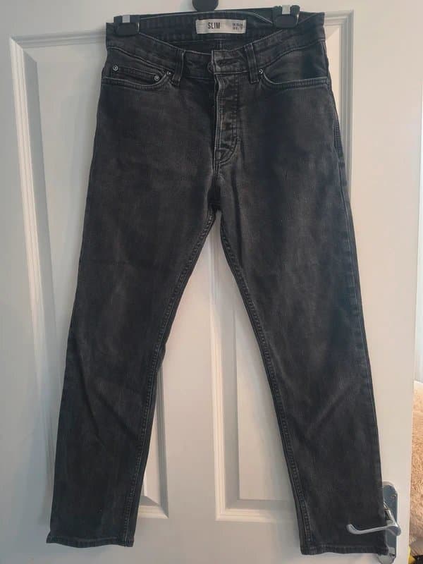New Look Mens black slim new look jeans