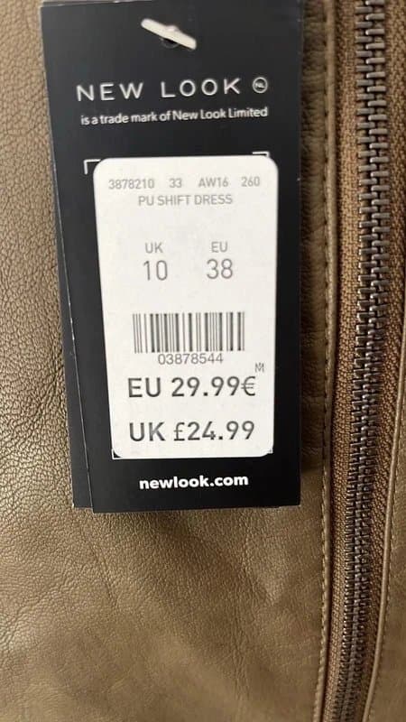 New Look Ladies faux leather dress