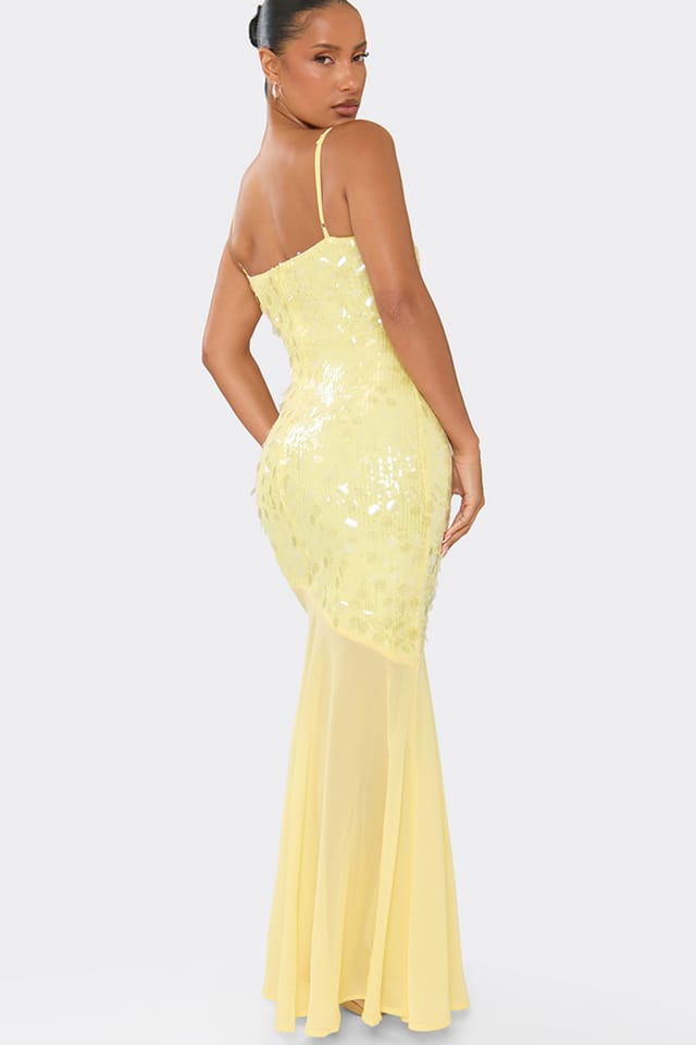 EGO EGO Women's Strappy Sequin Maxi Dress in White - 2
