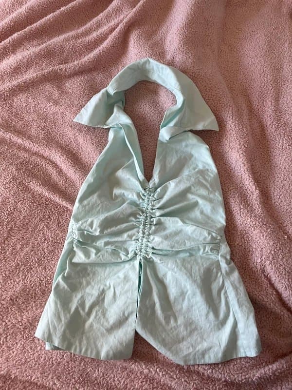 ASOS asos luxe halter neck shirt