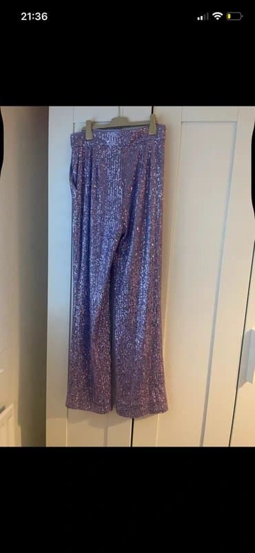 ASOS Purple sequin trousers