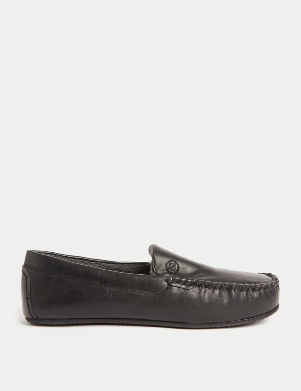 Marks & Spencer M&S Black Moccasin Slippers