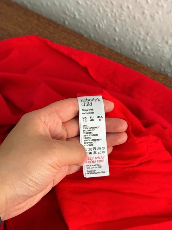 Nobody's Child Red Ruched Cut-Out Maxi Dress - Size 12