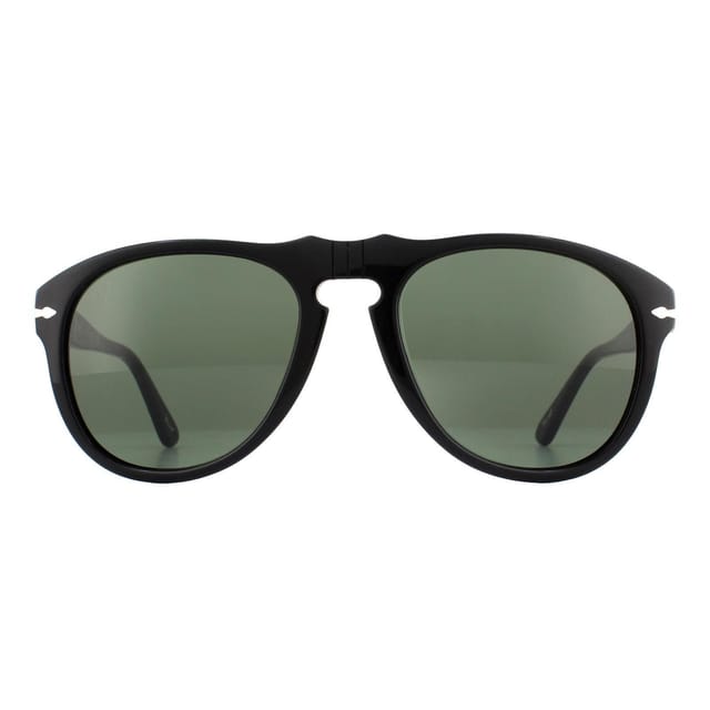 Persol Persol Men's Aviator Black Crystal Green Sunglasses - 2