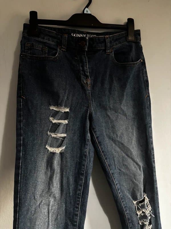 Next Next Skinny Distressed Jeans – UK 10