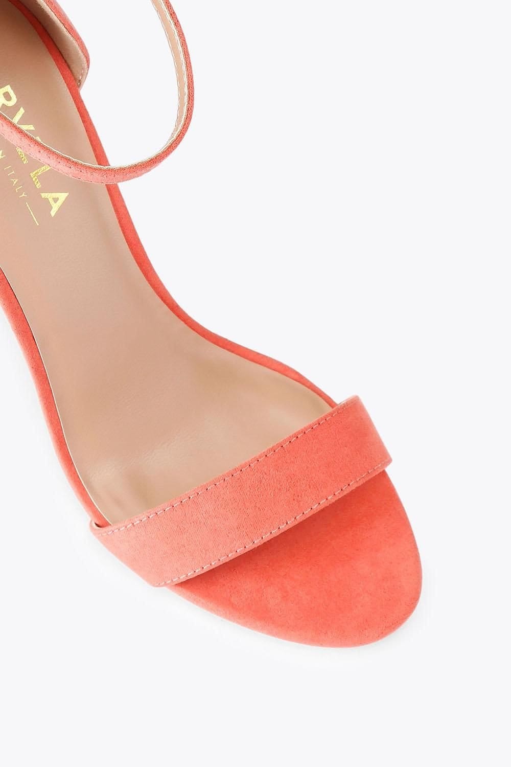 Carvela Carvela Women's 'Capo Block Heel' Fabric Heels in Orange - 4