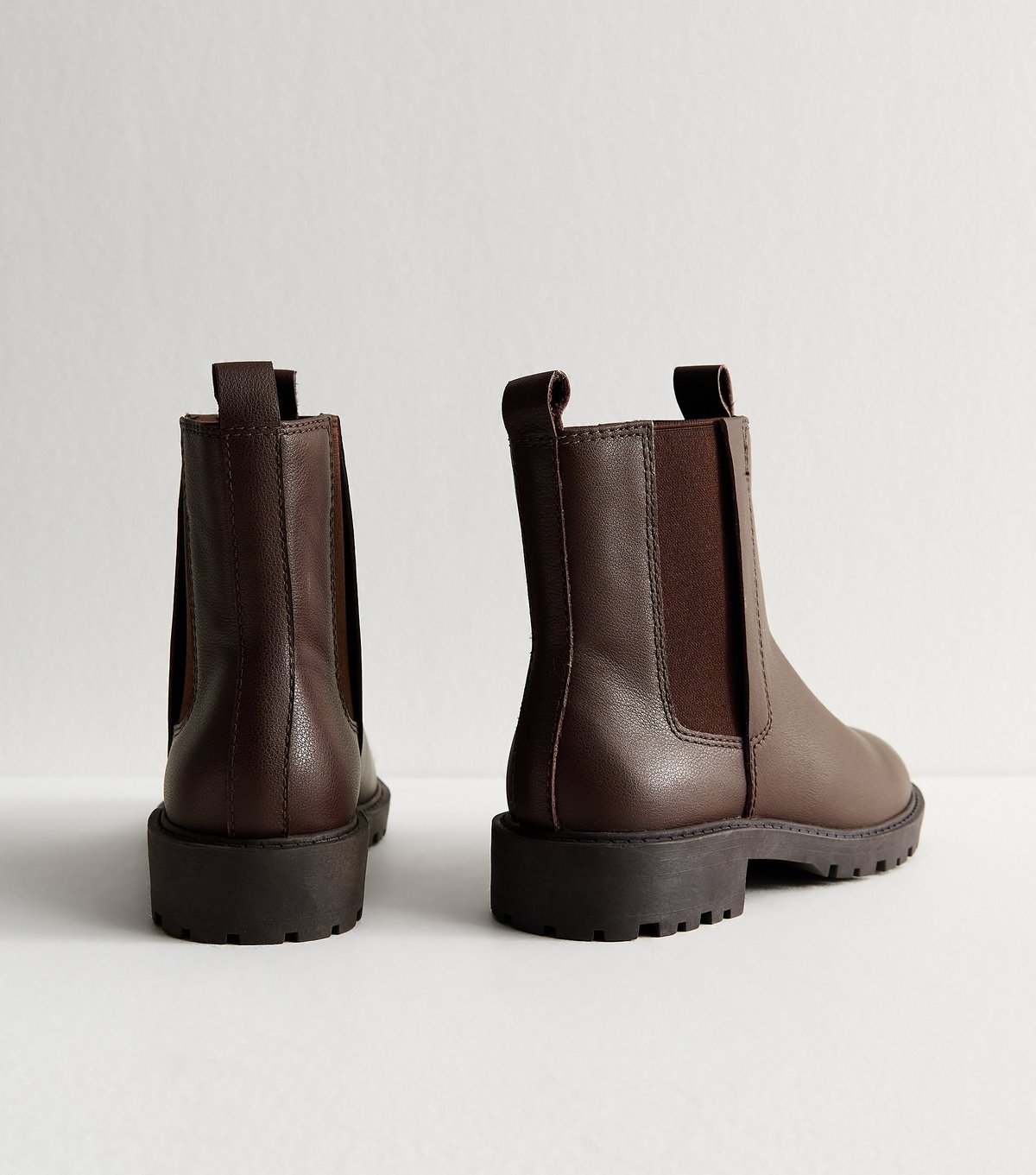 New Look Women's Brown Leather Chelsea Boots New Look - 4