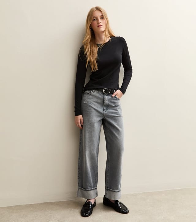 New Look Women's Black Long Sleeve Crew Neck Top New Look - 3