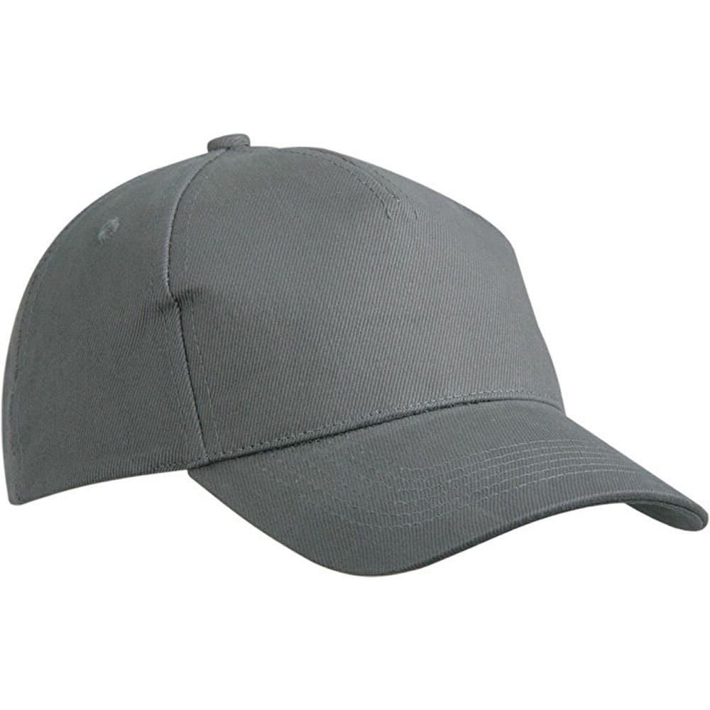 Myrtle Beach Myrtle Beach Men's 5 Panel Heavy Brushed Cotton Cap in Dark Grey