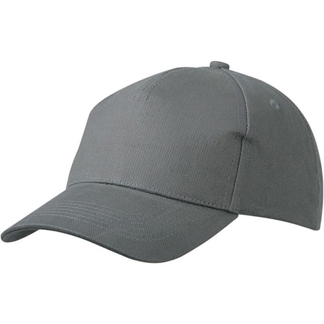 Myrtle Beach Myrtle Beach Men's 5 Panel Heavy Brushed Cotton Cap in Dark Grey - 2