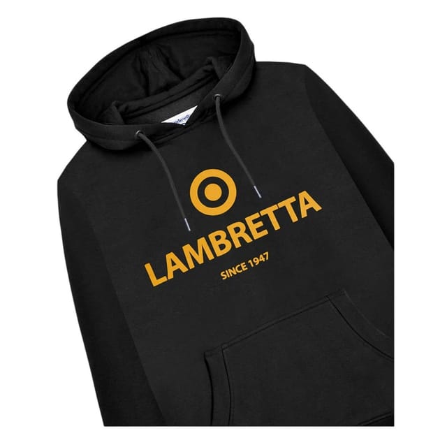 Lambretta Lambretta Men's Target Logo Hoodie in Black - 3