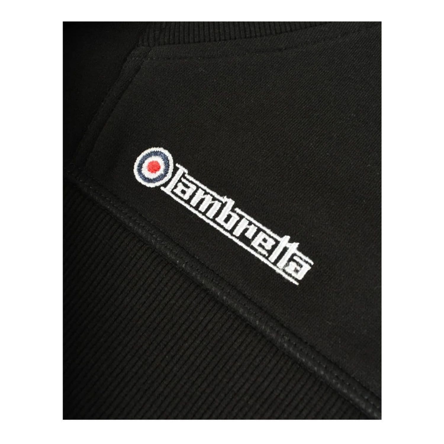 Lambretta Lambretta Men's Target Logo Hoodie in Black - 4