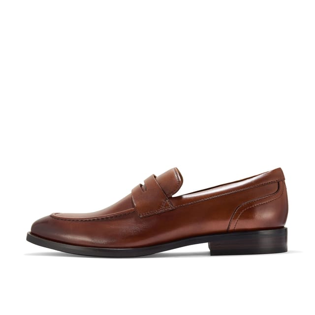 Clarks Clarks Men's Banstead Lo Tan Leather Loafers, Slip Ons in Brown - 2