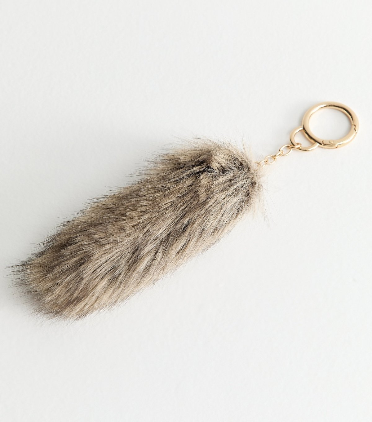 New Look Brown Faux Fur Tail Bag Charm New Look - 4