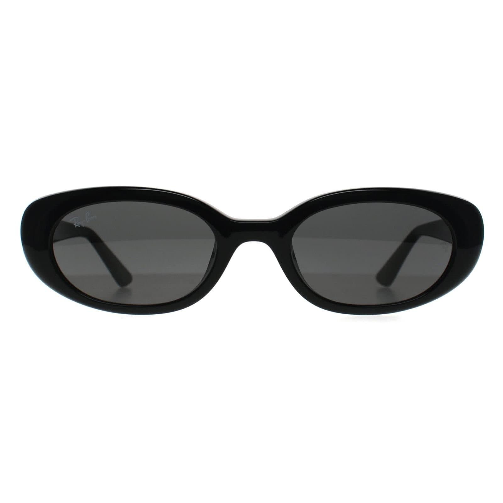 Ray-Ban Ray-Ban Women's Oval Polished Black Dark Grey RB4441D Bio Based