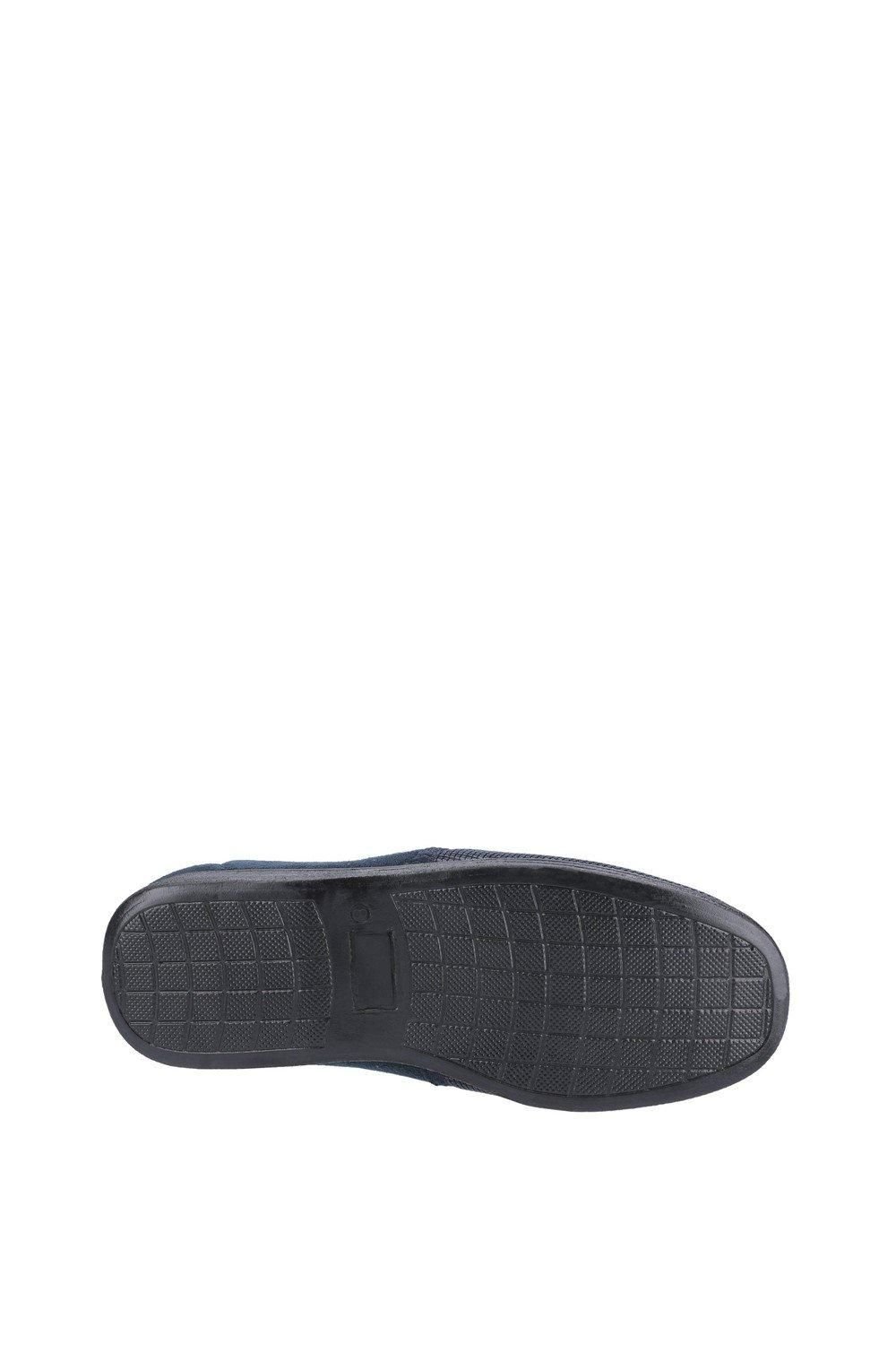 Fleet & Foster Fleet & Foster Men's Tim Twin Gusset Slipper in Navy - 4