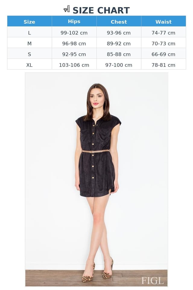 Love Lace Love Lace Women's Chambray Smocked Button Front Wing Sleeve Dress in Black - 2