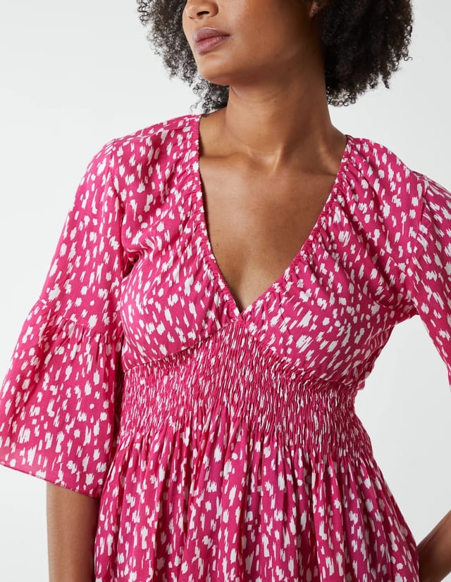 Blue Vanilla Shirred Bust Top - 3