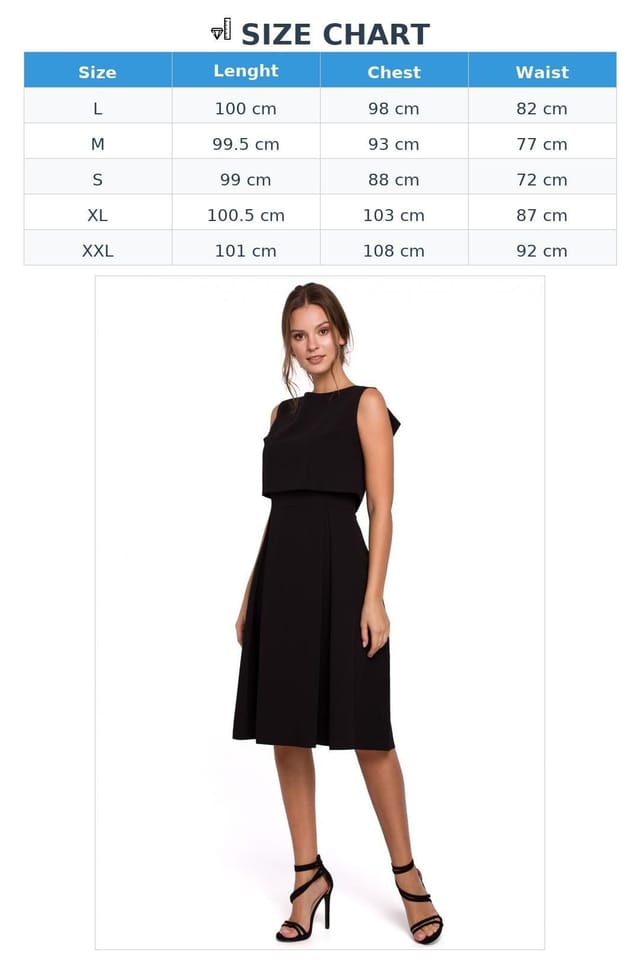 Love Lace Love Lace Women's Evening Dress Open Back Pleated Flare in Black - 3