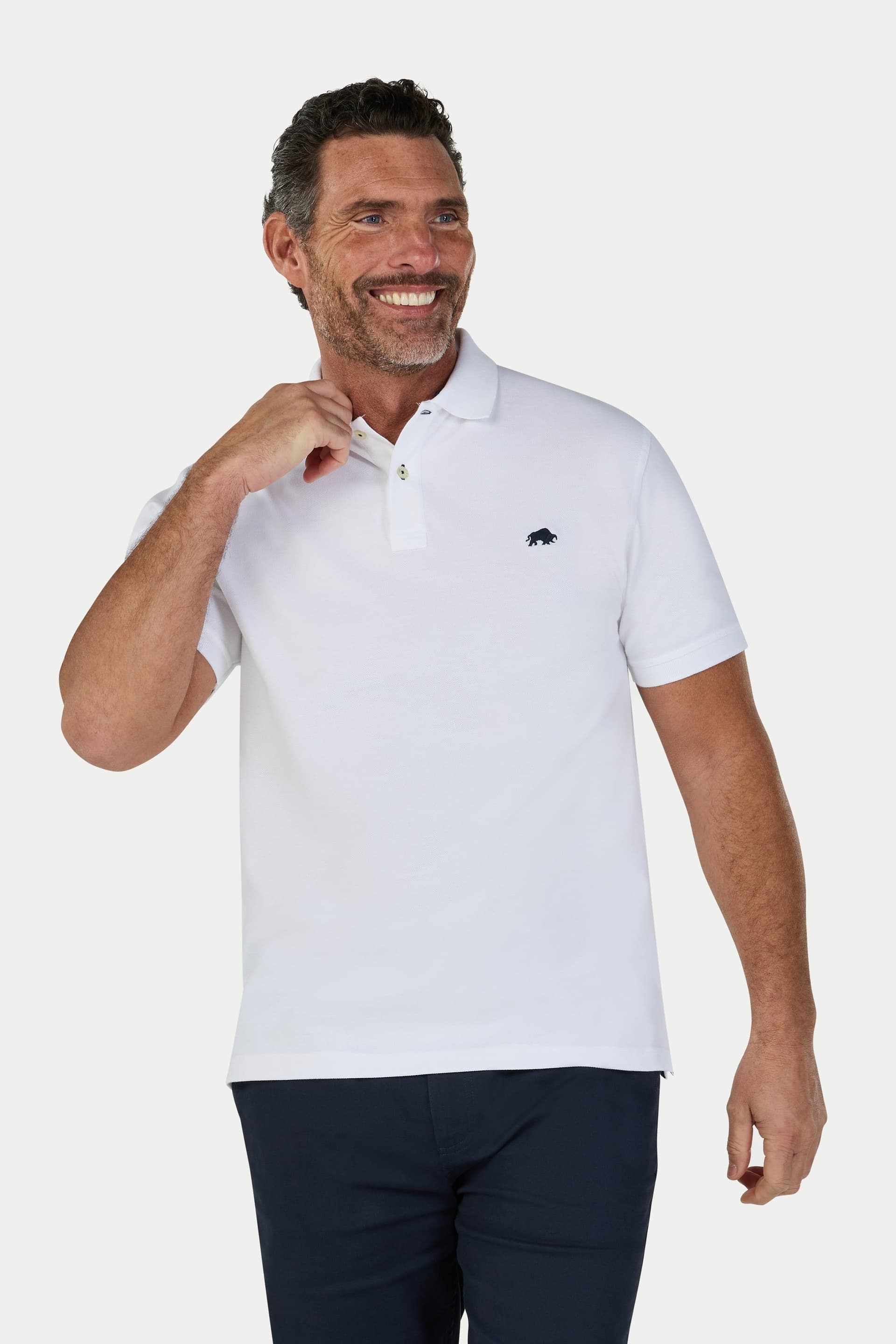 raging bull Raging Bull Men's Classic Polo in White