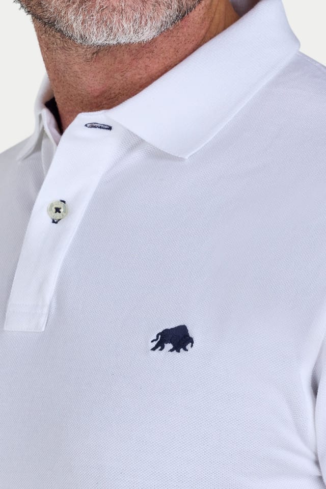 raging bull Raging Bull Men's Classic Polo in White - 3