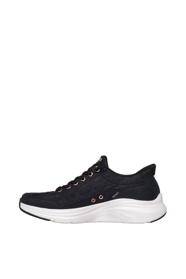 Skechers Skechers Women's CONTOUR FOAM GOLDEN HOUR Cozy Fit Knotted Bungee Slip-Ins Black - 3