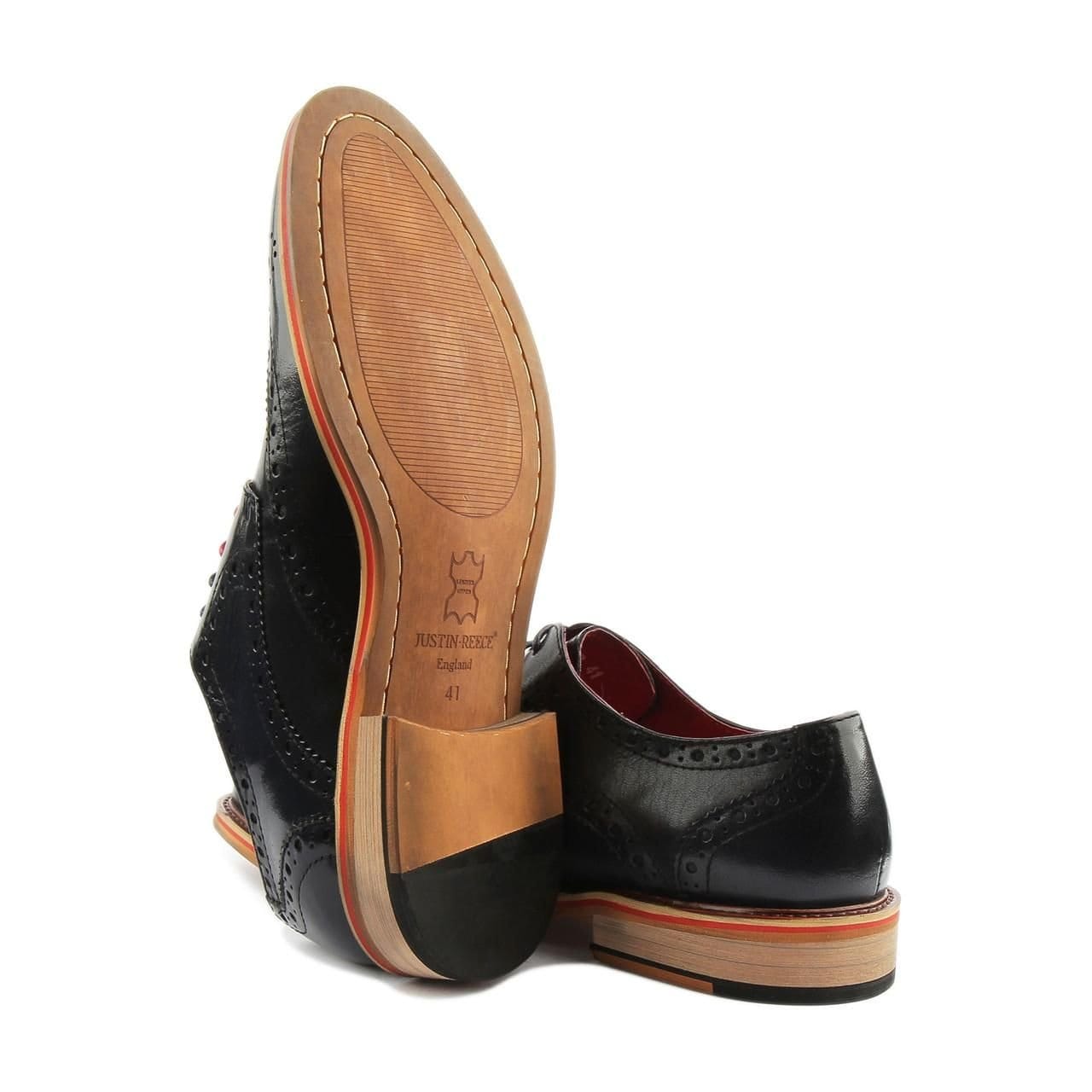 JUSTINREESS ENGLAND JUSTINREESS ENGLAND Men's 'Dover' Leather Shoes in Navy - 4