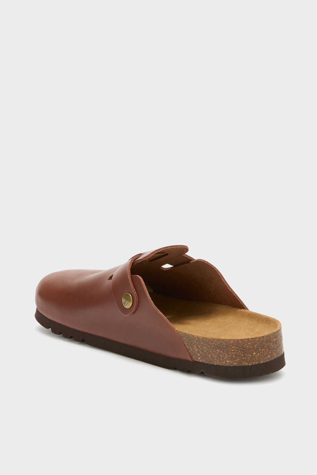 Scholl Scholl Men's Oliver Leather Clog Brown - 4