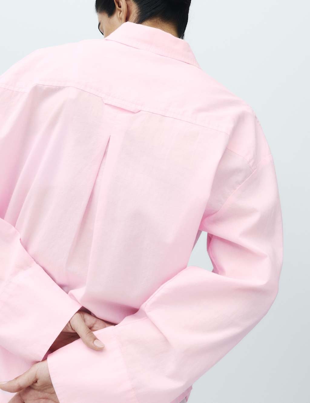 Marks & Spencer M&S Pure Cotton Chambray Lounge Shirt Blossom - 2