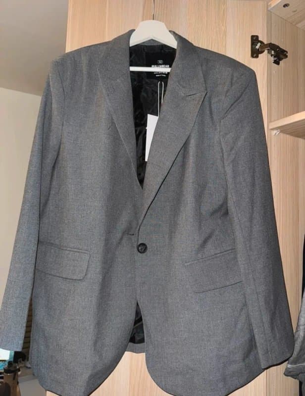 Bershka Bershka grey oversize blazer