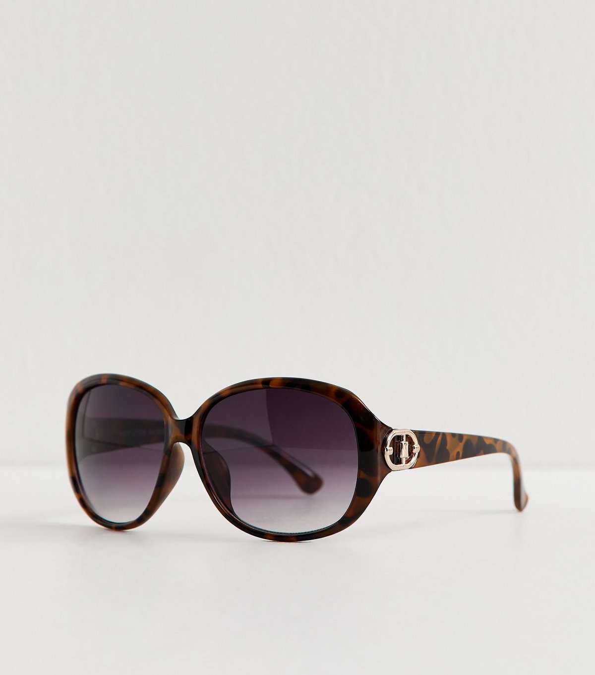 New Look Brown Tortoise Shell Effect Round Sunglasses New Look - 2