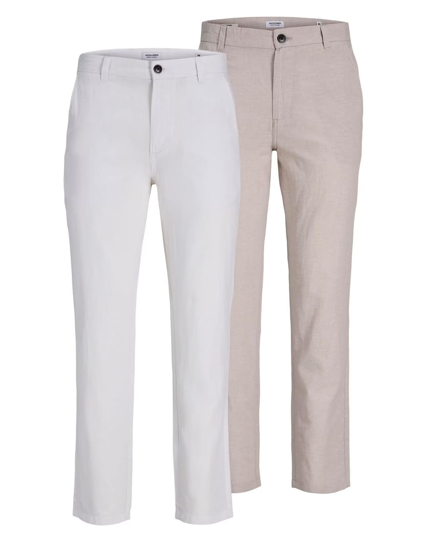 ASOS Jack & Jones Chino trousers in bright white - 1