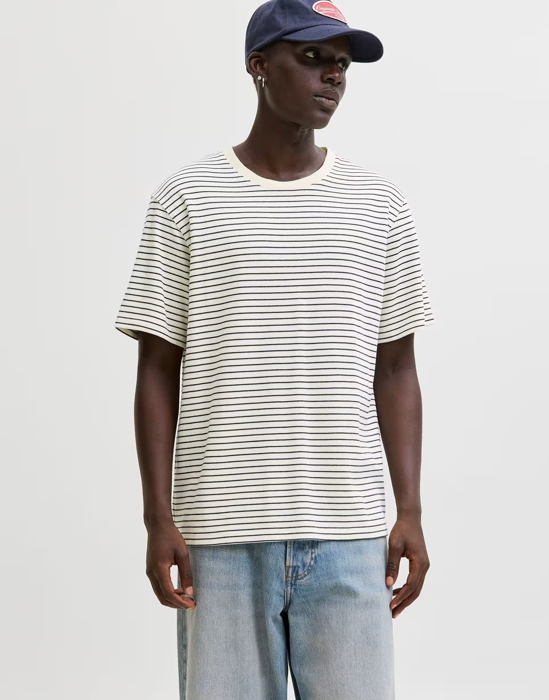 ASOS Jack & Jones T-shirt in antique white