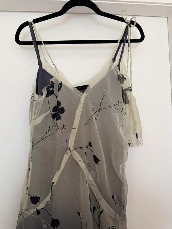 ASOS Design Floral Ombre Layered Maxi Dress - Size UK 10