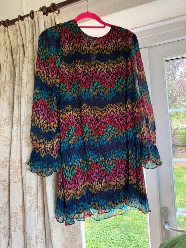 Never Fully Dressed Multicoloured Abstract Leopard Print Pleated