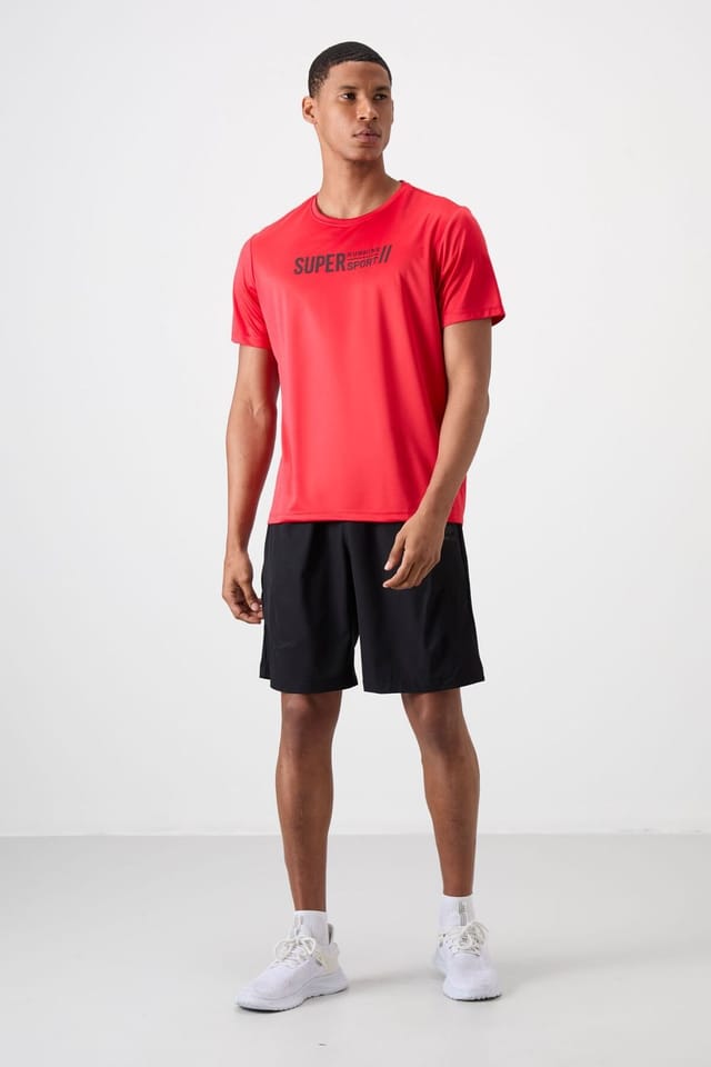 Tommy Life Tommy Life Men's Printed Crew Neck Short-Sleeve T-Shirt in Red - 2