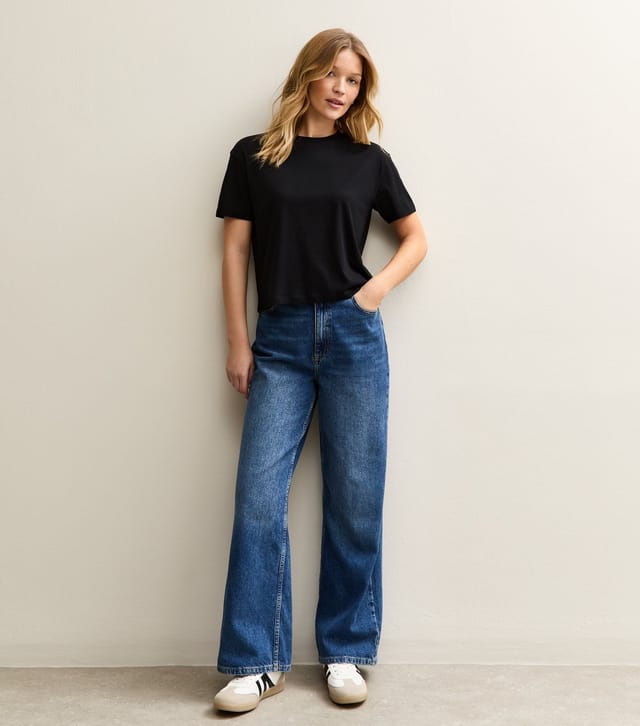 New Look Women's Black Cotton Boxy Fit T-Shirt New Look - 3