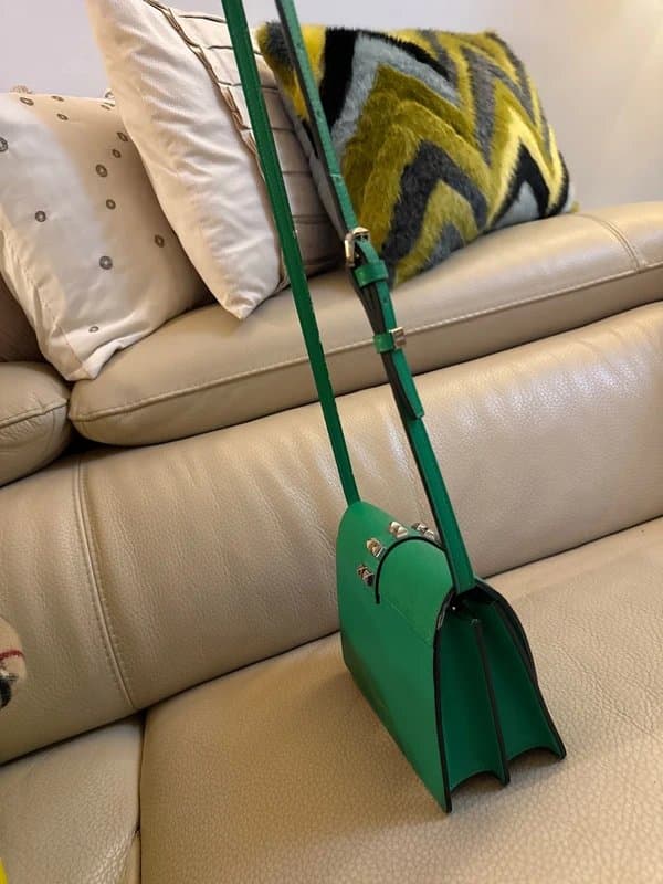 New Look Leather stylish classic green color cross bags