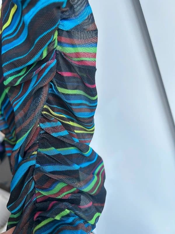 ASOS Electric mesh strapped top