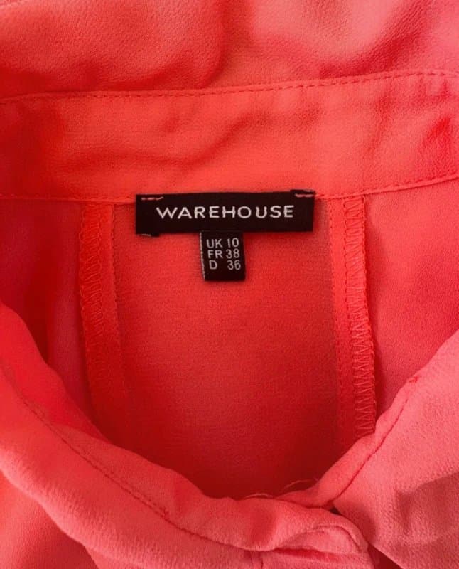 Warehouse Warehouse y2k chiffon blouse top shirt size 10