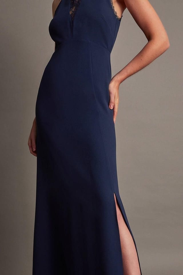 Monsoon Monsoon Women's Jackie Lace Halter Dress Blue - 3