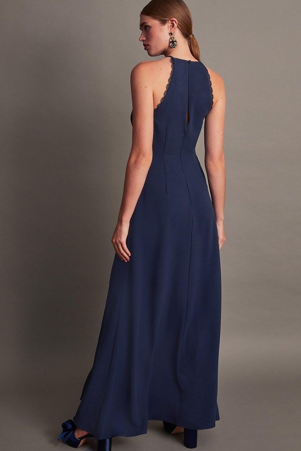 Monsoon Monsoon Women's Jackie Lace Halter Dress Blue - 4