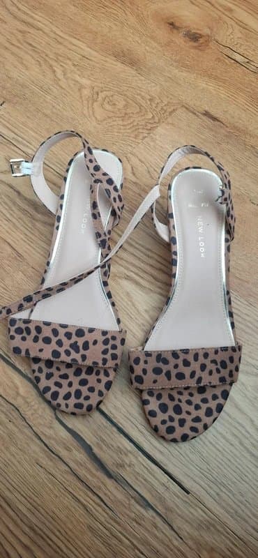 New Look New look block heel leopard print sandal