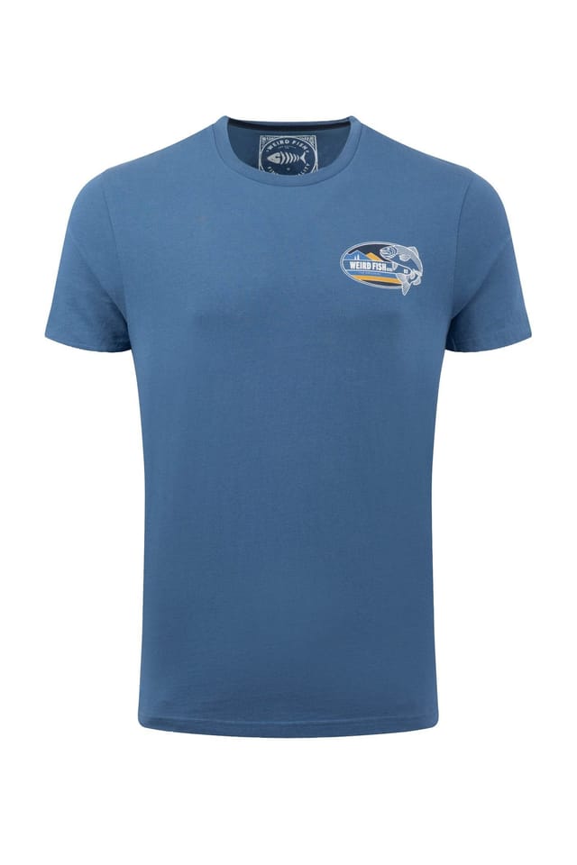 Weird Fish Weird Fish Men's Coarse Fishing Graphic T-Shirt in Mid Blue - 2