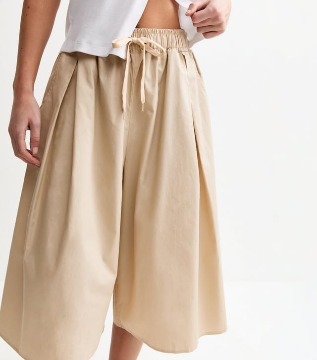 New Look Women's Camel Drawstring Waist Culottes New Look - 2