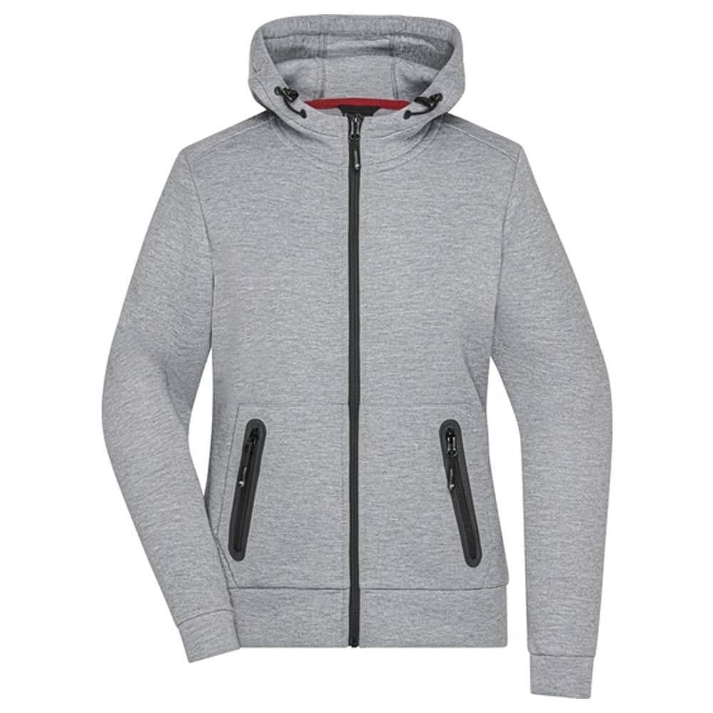James and Nicholson James and Nicholson Women's Hooded Jacket in Light Grey