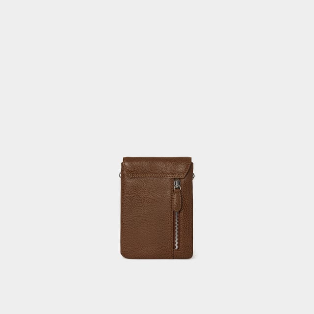 OSPREY LONDON OSPREY LONDON Women's The Madison Leather Phone Bag in Tan - 3