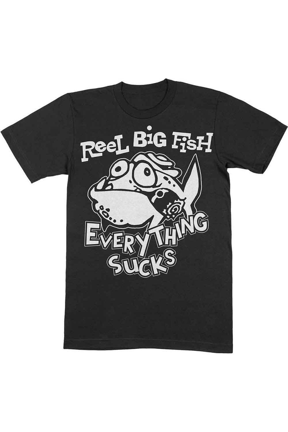 Reel Big Fish Reel Big Fish Men's Silly Fish Cotton T-Shirt in Black - 1