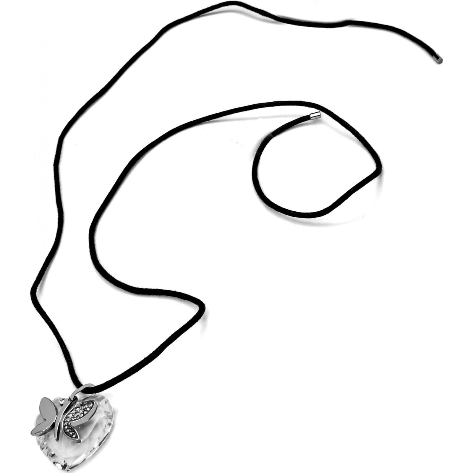 Folli Follie Folli Follie Black Heart Pendant Necklace